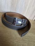 Tvåsidigt läder bälte 90cmx32mm designad för Hermès sp