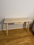 LISABO Skrivbord, askfaner, 118x45 cm