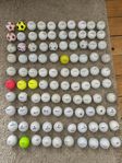 golfbollar , 100 st blandade märken