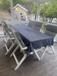 Utemöbler Äpplarö IKEA hel grupp inklusive stolar & dynor