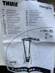 Thule HangOn 972  för dragkrok
