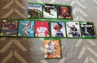 Ett FYND. Säljer 10 tv spel. Samtliga spel i MKT bra skick.