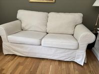 Eketorp 2-sits och fåtölj med fotpall, vit