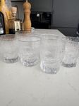 Iittala glas ASLAK, Tapio Wirkkala design, 7st