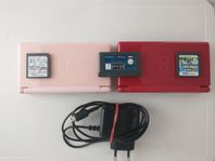 Nintendo Ds lite med 3 spel