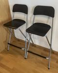 IKEA Franklin barstolar, 70 cm sitthöjd (2 stycken)