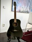 Washburn D10 BK akustisk gitarr 