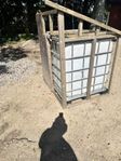 1000l IBC tank - perfekt till regnvatten