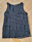 Svart blus strl 34 nytt 200kr