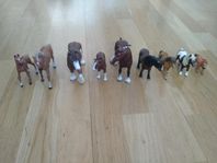 Schleich hästar, tillbehör och annat