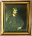  Tavla. Rembrandt - Flicka vid öppen halvdörr.