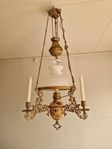Vacker Majolika lampa 