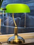 Banker Lamp classic elegant traditional green glass brass