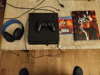 ps4 med headset RDD2 och bok