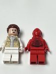 Lego två Star Wars-minifigurer från set 7879 Leia R3PO