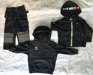Hoodies och hantverksbyxa strl 110