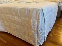 Vit quiltad sängkappa 90x200x52