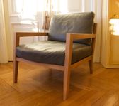 Minimalistisk Fåtölj - Läder - Ilva