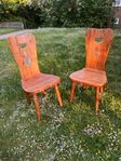 6 st charmiga allmogestolar / tyrolerstolar