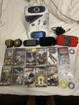 PSP 1004 K med spel och fodral 