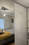 IKEA slide garderobsdörrar, spegelglas/vitt glas