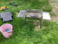 grill vikbar till en väska 