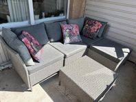 Utemöbel Loungesoffa med divan