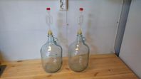 2st glasdamejeanner a 5L
