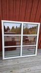 Fast fönster, 3-glas, alu utv.+ spröjs, 12 x 12, 118 x 118