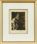 Anders Zorn "Byspelman".signatur Zorn i blyerts.