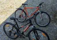 två mountainbike, vina o fungerande