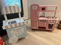 KidKraft leksakskök (Vintage rosa) + Jabadabado glasskiosk