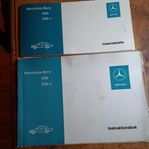 Mercedes compakt instruktions och underhålls bok, 200, 230-