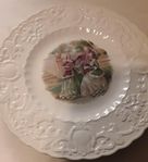 FRAGONARD, - Dinner - Cake plate - Adams est 1657 England,