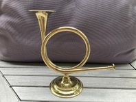 Ljusstake mässing, i form av horn