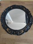 vägg spegel svart 60 cm diameter rund