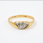 guld ring med 1 diamant 