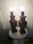 2 ST BORDLAMPA  I  STEN  FRÅN  KINA