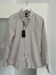 Ny Hugo Boss (38/Small Herr) Linneskjorta Randig herrskjorta