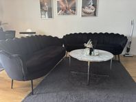2 Beliani soffor + soffbord 