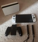 Nintendo Switch OLED – Fint skick + kvitto, sparsamt anvä