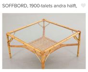 Vackert glasbord i rotting