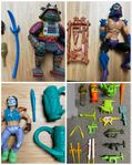 Samlare? 3 TMNT Action Figurer + Extra Tbh fr 80/90-talet