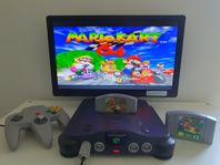 Nintendo 64 + Mariokart och Super Mario