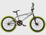 BMX med limegröna däck – nyligen servad!