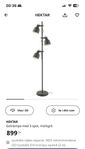 ikea grå golvlampa