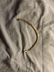 kejsar länk- armband med kistlås 18k
