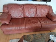 lädersoffa o fåtölj 