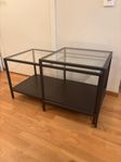 Soffbord 2 delar– Vittsjö (IKEA) Svart/mörkt trä & glas