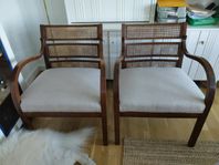 2 st karmstolar / fåtöljer * Att Deco, ca 30-tal